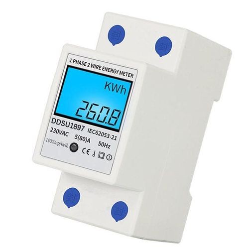 Digital Electric Energy Meter Single Phase DIN Rail