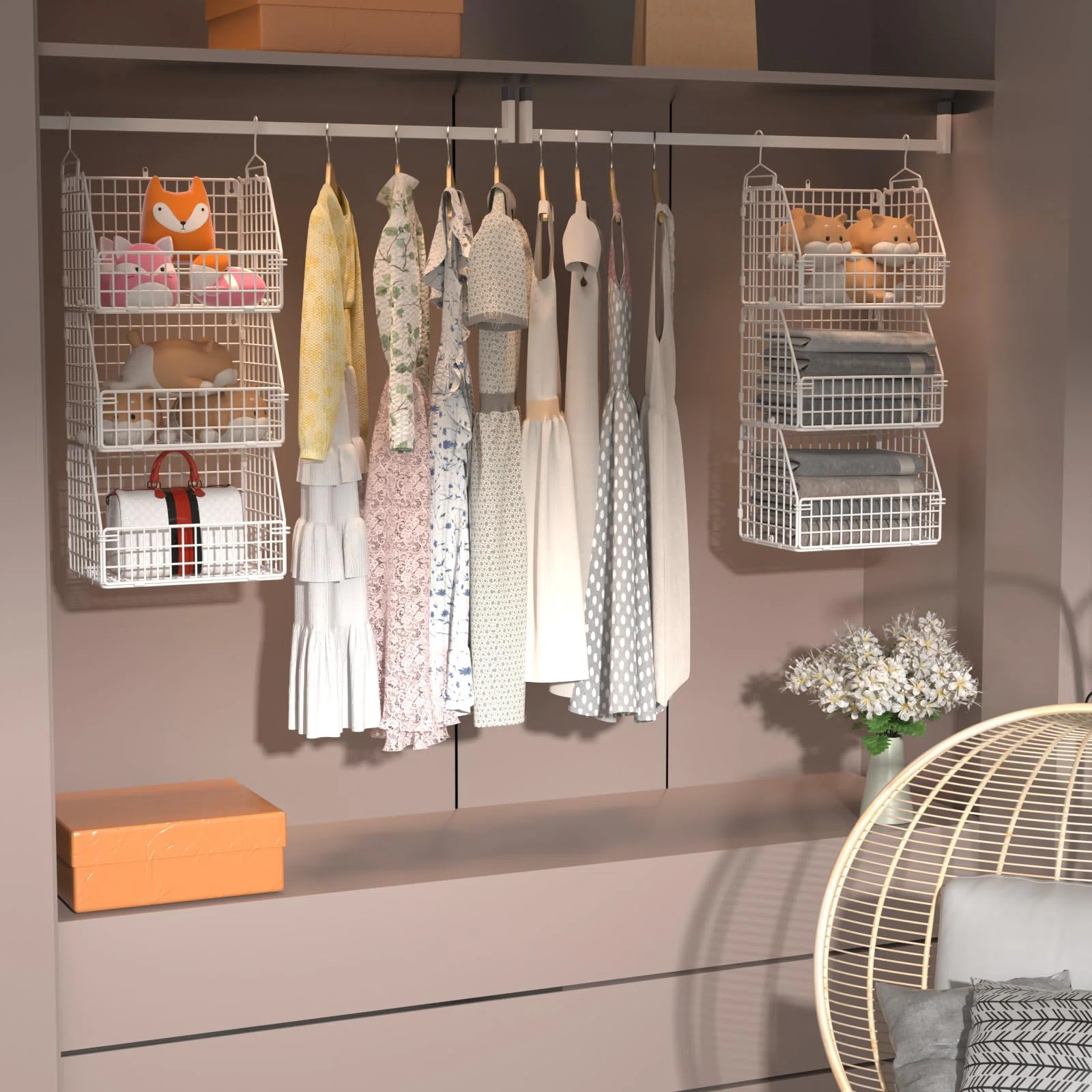 Closet Organizer - Hanging - White