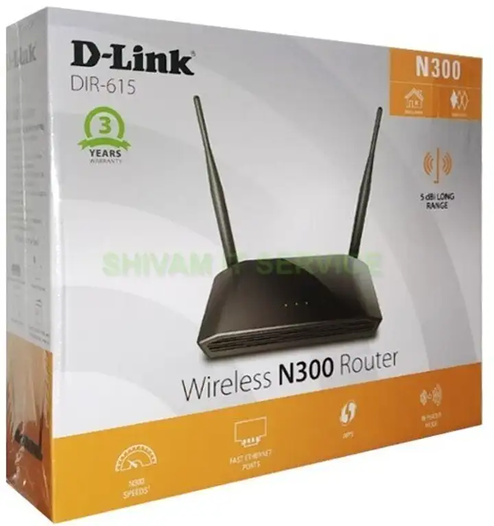 D-Link DIR-615 Wireless Router - Black