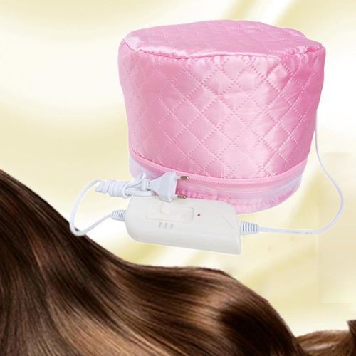 Hair Steamer Hat mixed color pink and black and in grey color