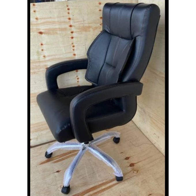 Office Chair - Leather Executive - Black