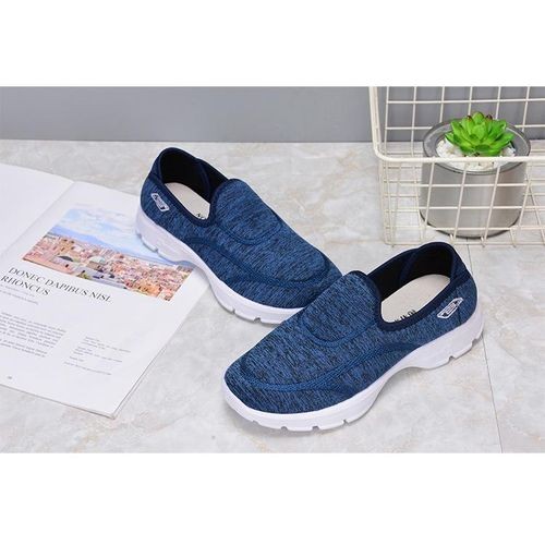 Stylish Breathable Soft Shoes Antislip Casual Walking Women’s sports shoes Ladies' Sneakers(Blue)