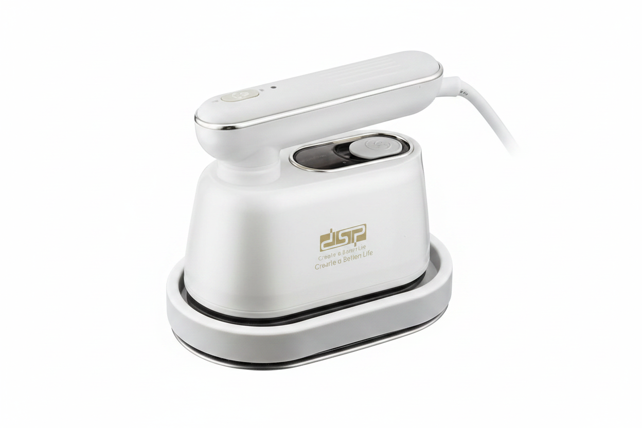 DSP Travel Steam Iron KD1159 – 1000W | Handheld Foldable | 140ml Tank | Dry & Wet Ironing | Compact