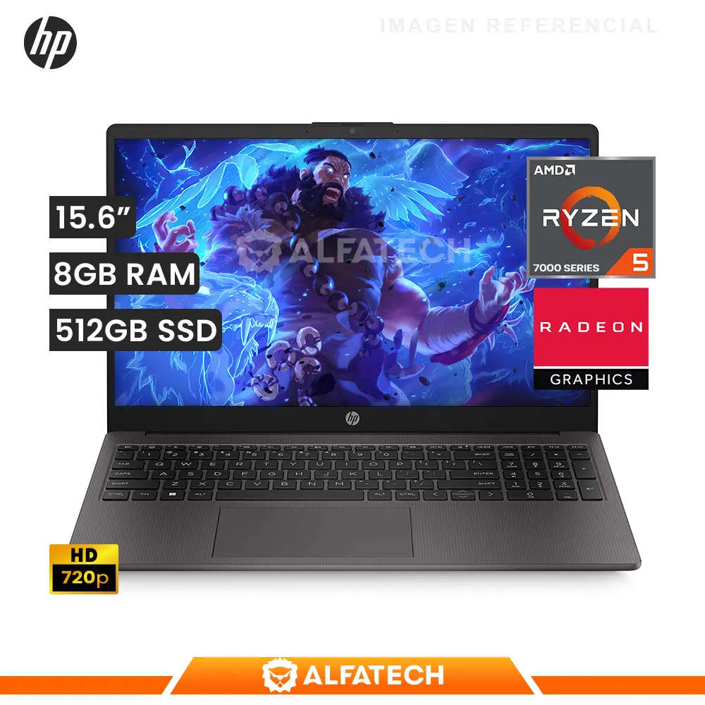 HP 255 G10 AMD Ryzen 5 8GB/512GB SSD