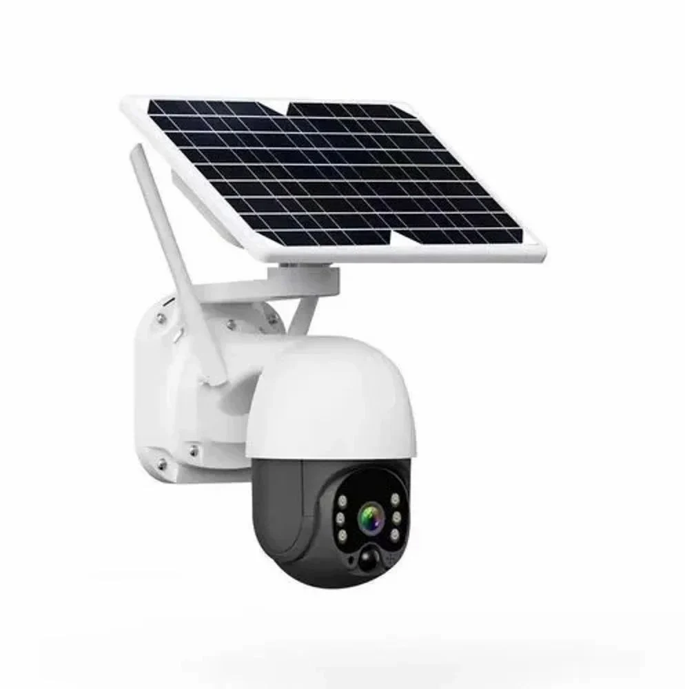 Generic 4MP Solar CCTV Camera - White