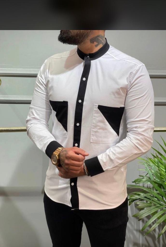Long-sleeved buttoned shirts