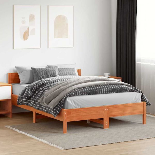 Bed Frame - Double - Brown