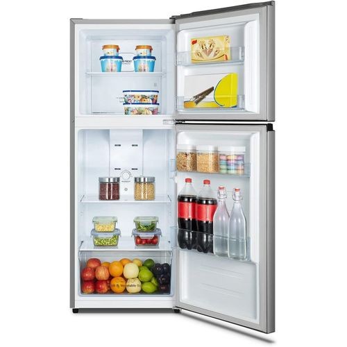Hisense Refrigerator 266 Liter Top Mount Double Door Silver Model RT266N4DGN