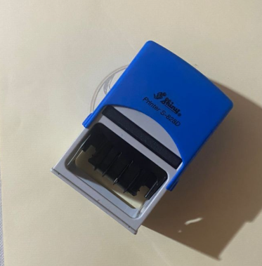 Office Stamp Office Stamp Self-Inking Dater, that can be customised to your needs with logos or text and centred date.