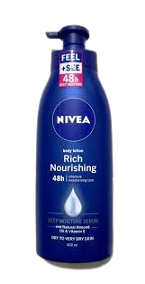 NIVEA Body Lotion Rich Nourishing 400ml-Blue
