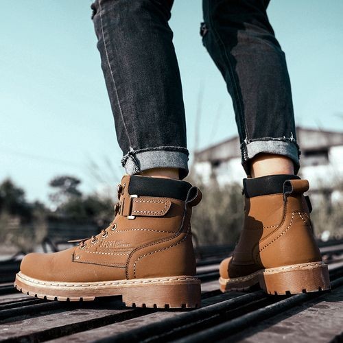 Martin Boots Leather-Brown
