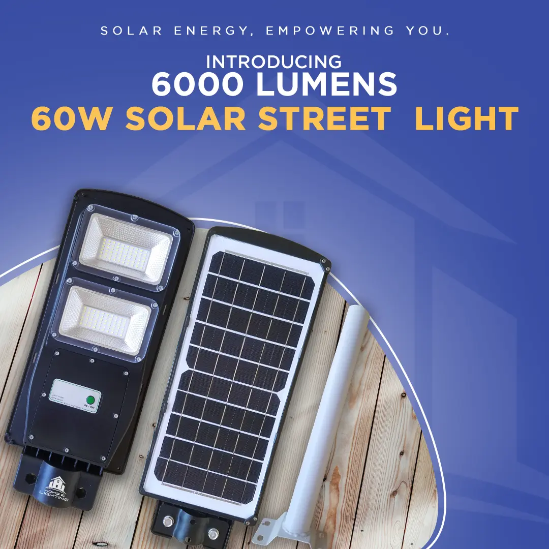 Generic Solar LED Street Light 60W - White
