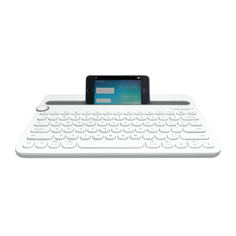 Logitech K480 Bluetooth Keyboard - White