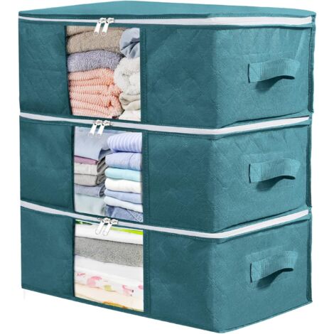 Under Bed Storage - Fabric - Blue