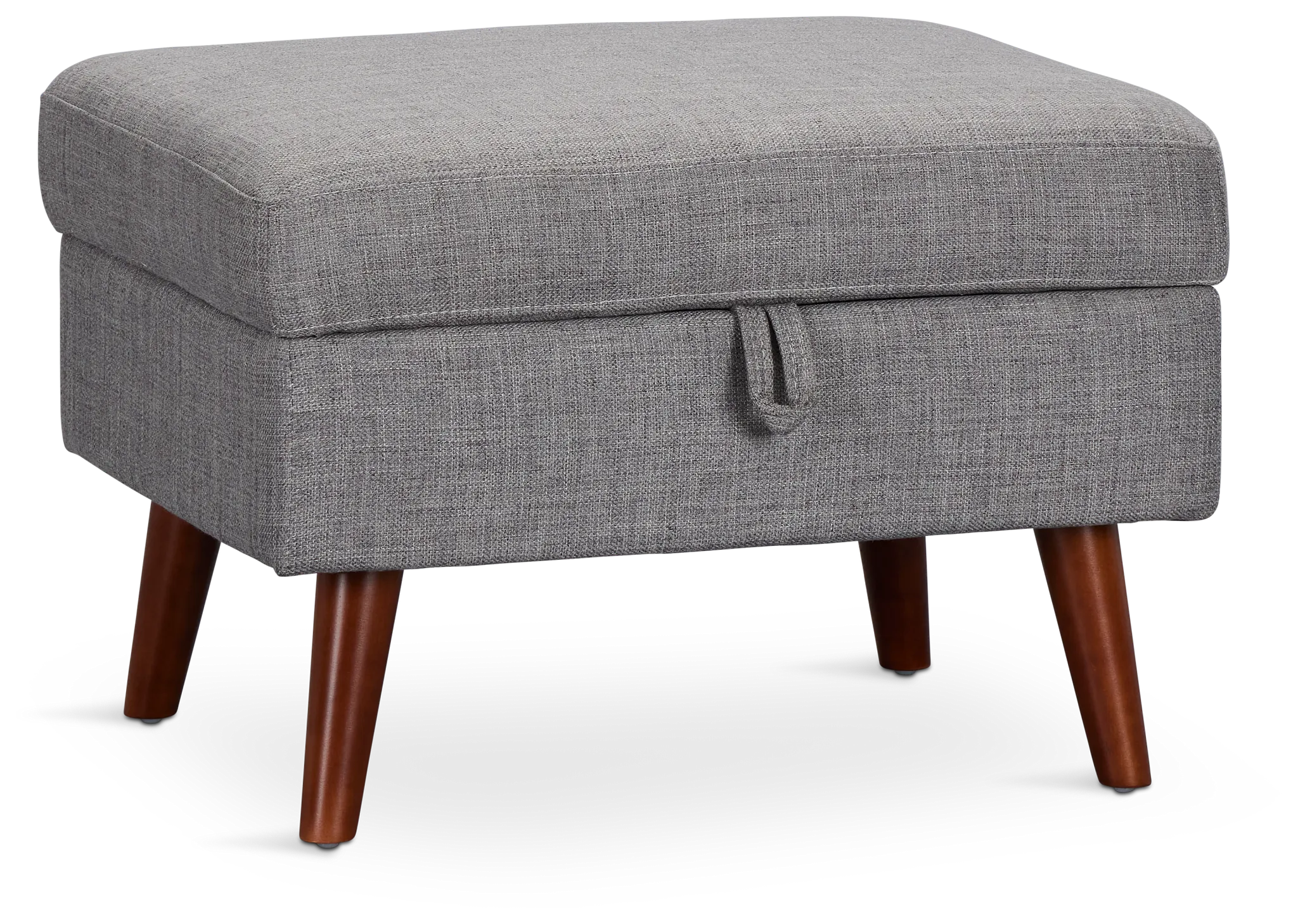 Storage Ottoman - Fabric - Gray