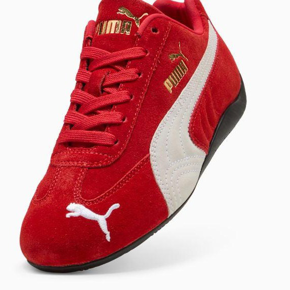 PUMA Speedcat OG Leather Sneakers Youth -All Time Red-PUMA White