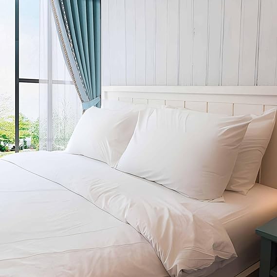 Big Fibre Pillows Pair (2pcs) -White