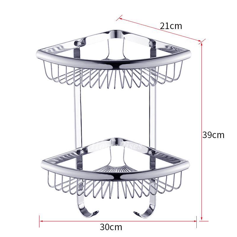 Bathroom Shelf - Corner - Chrome