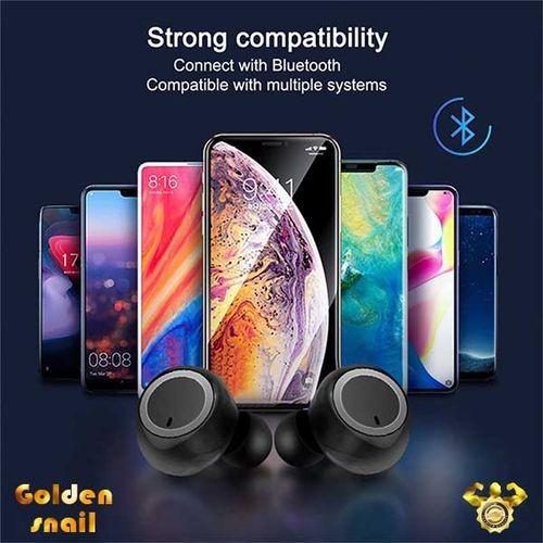 Fingerprint Touch Bluetooth 5.0 Earphones Wireless 9D stereo professional headset