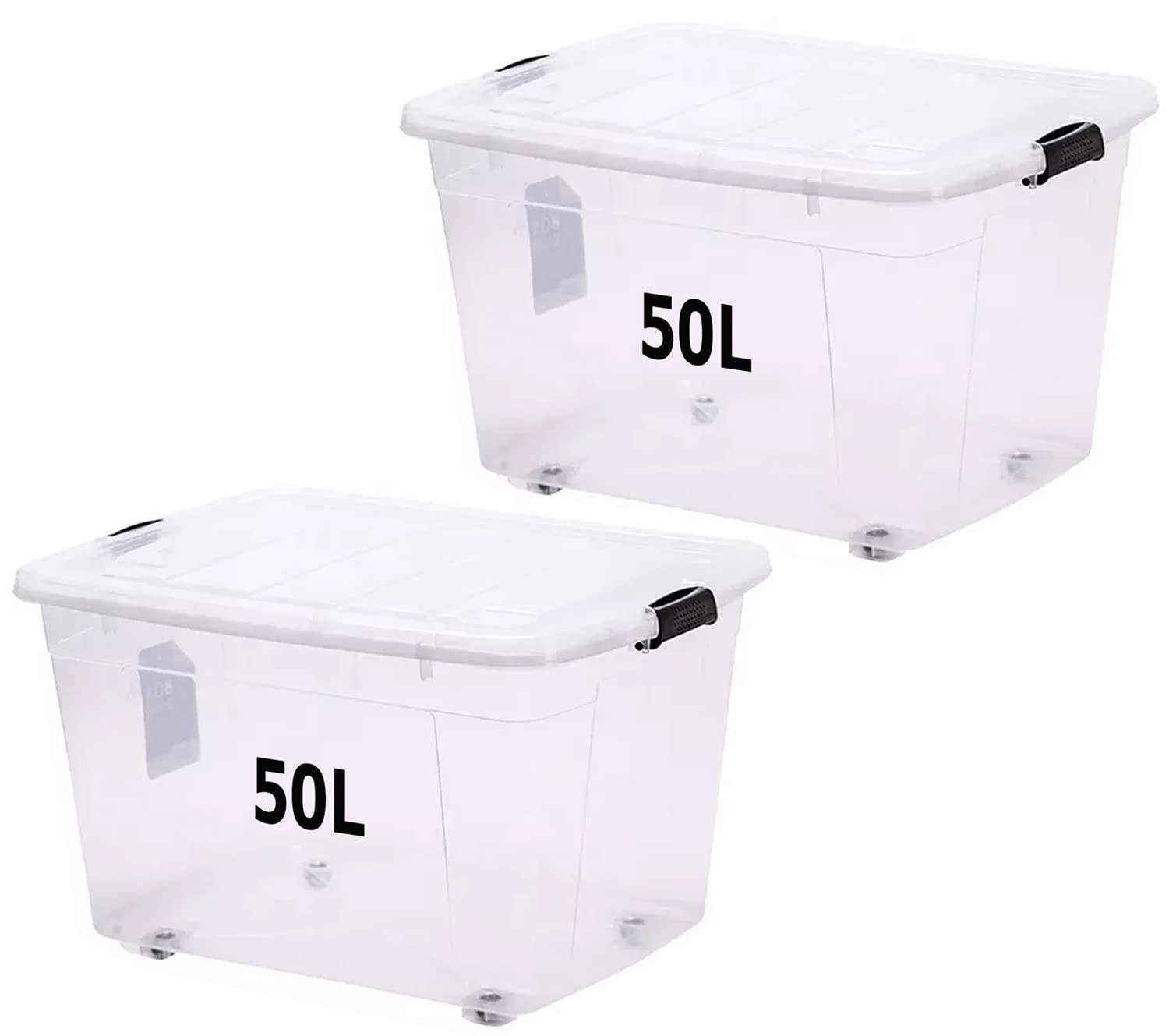 Plastic Storage Box - 50L - Clear