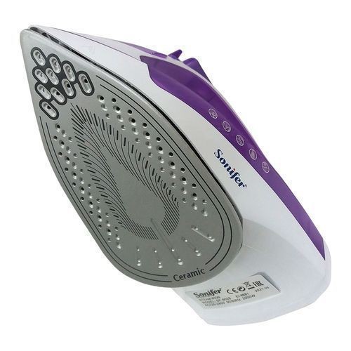 Sonifer Quality Electric Steam Dry Flat Iron - Purple, White