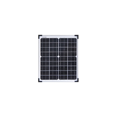 Solar Panel 20W 12V Monocrystalline - Black