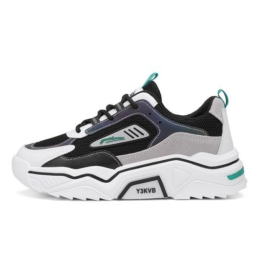 2024 Mens Casual Sci-Fi Warrior Shoes Running Sneakers - Black/Green