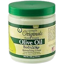 Ultimate Organics Extra Virgin Olive Oil Body Whip Moisturizing Cream 438ml.