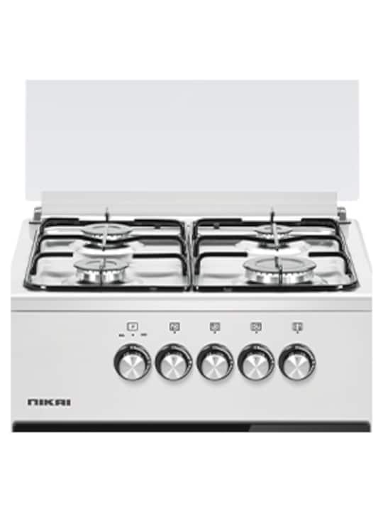 Nikai 4 Burner Gas Cooker - White