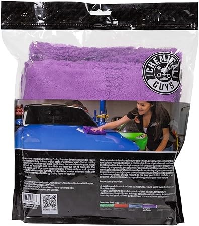 Edgeless Microfiber Towel, Purple (16" x 16")