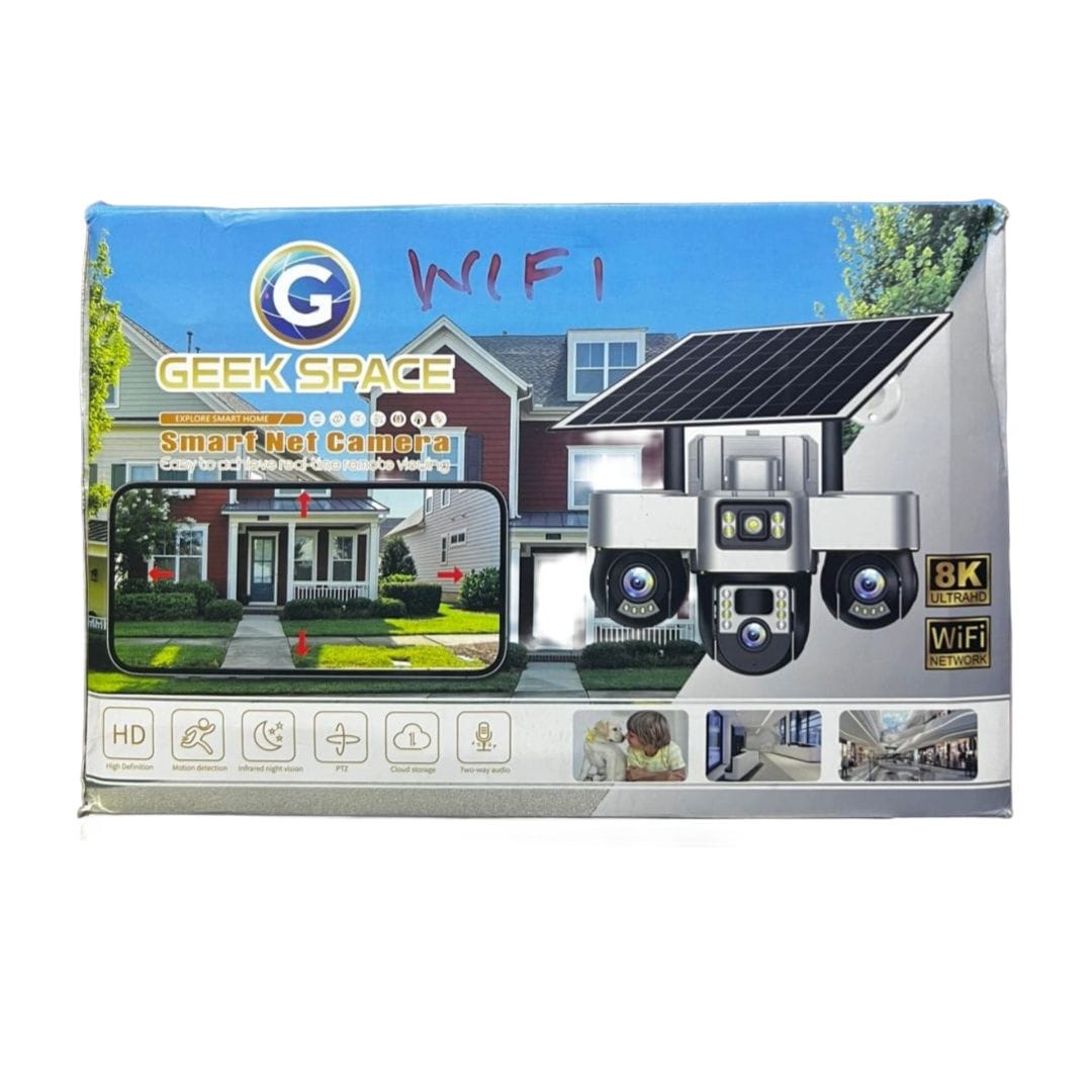 Geek Space 8K 5G UltraHD Solar WiFi Camera