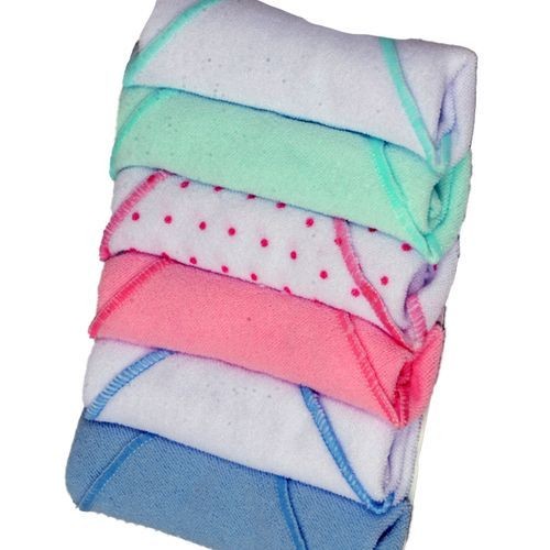 6 Pack Baby Birth Towels - Multicolor