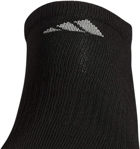 adidas Men's Athletic Cushioned No Show Socks with Arch Compression for a Secure Fit (6-Pair)