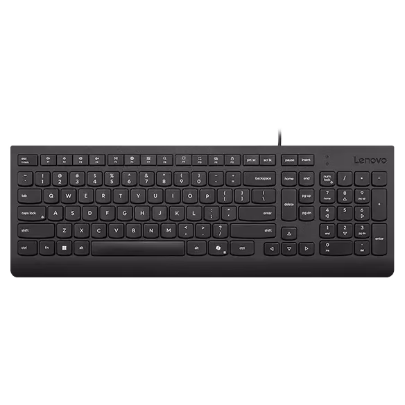 Lenovo Wired Keyboard - Black