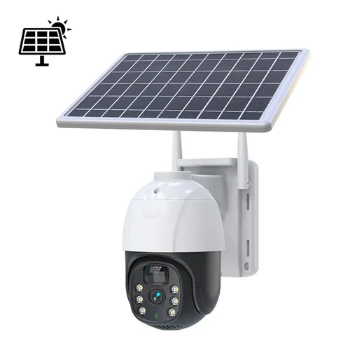 Generic 4MP Solar CCTV Camera - White
