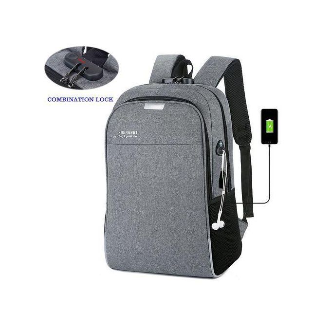 Laptop Backpack - Anti-Theft - Gray