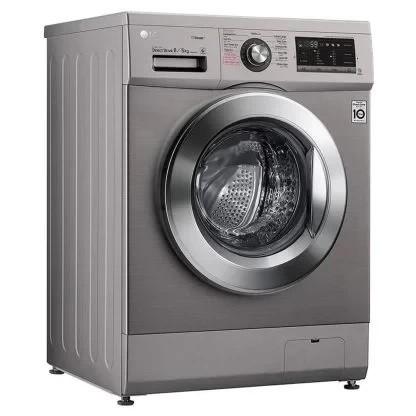 LG 9kg silver washing machine