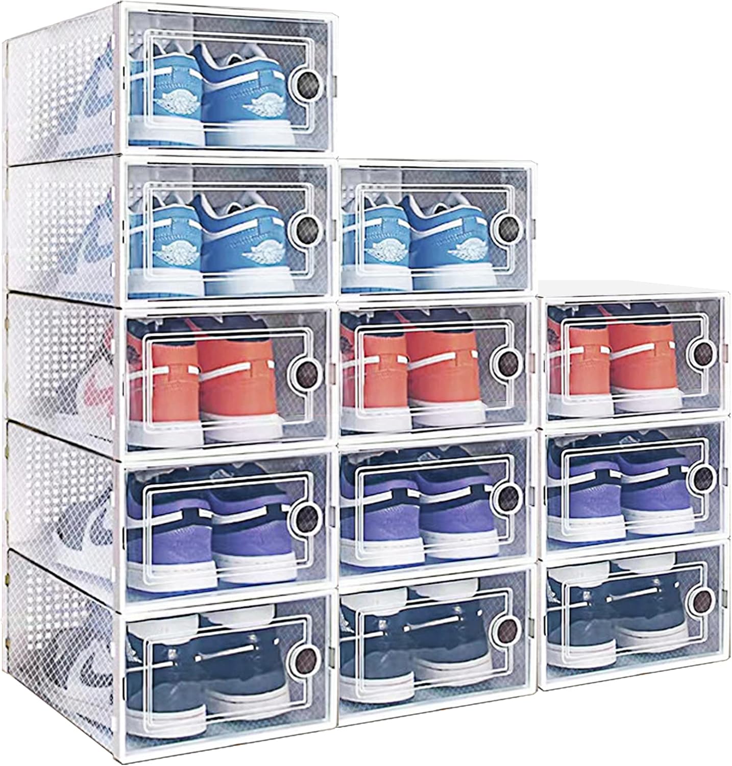 Shoe Storage Box - 12 Pack - Clear