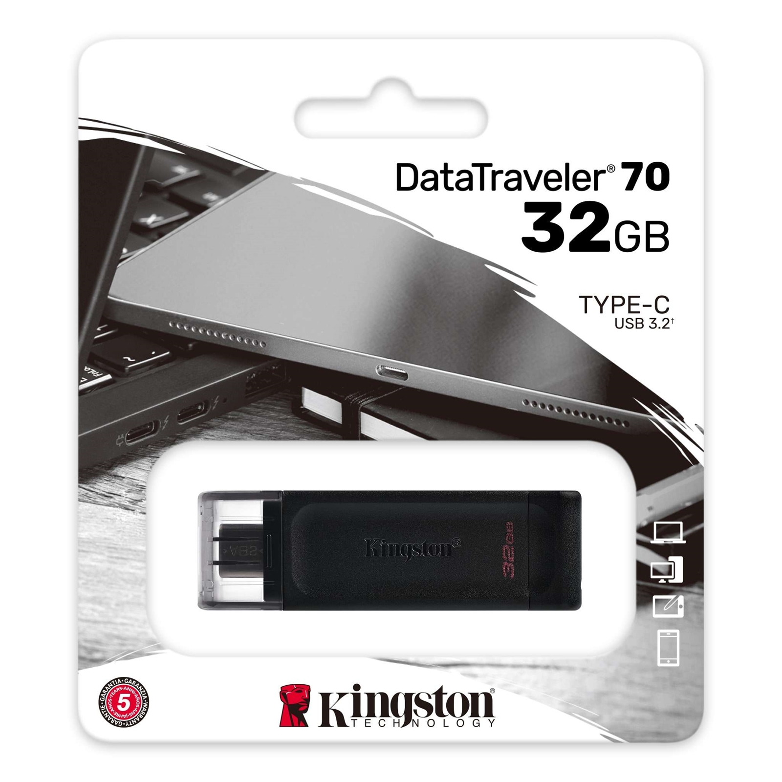 Kingston DataTraveler 32GB USB Flash Drive - Black
