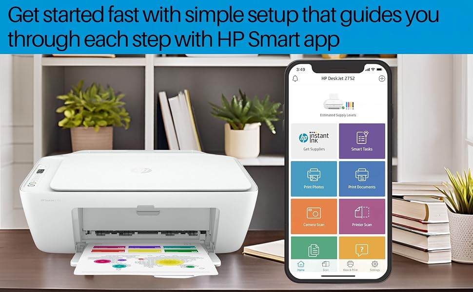 HP DeskJet 2752 All-in-One Printer - Black