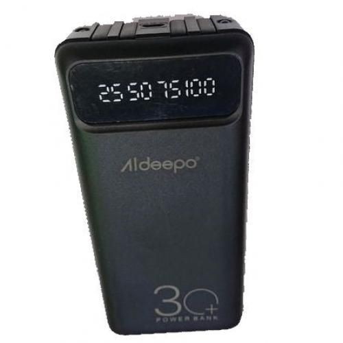 Aldeepo 30000mAh Digital Power Bank- Black