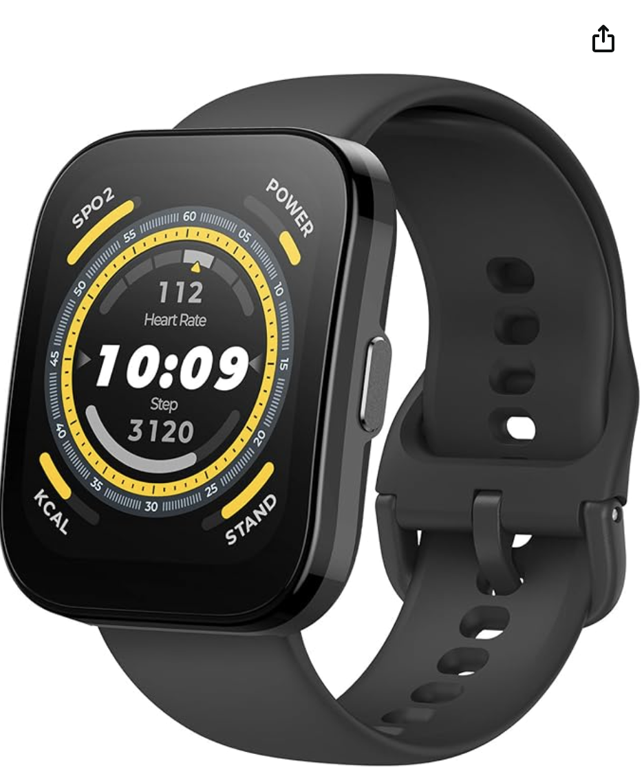 Smart Watch 46mm, GPS, Bluetooth Calling, 10-Day Battery, Step Tracking, Heart-Rate Monitoring
