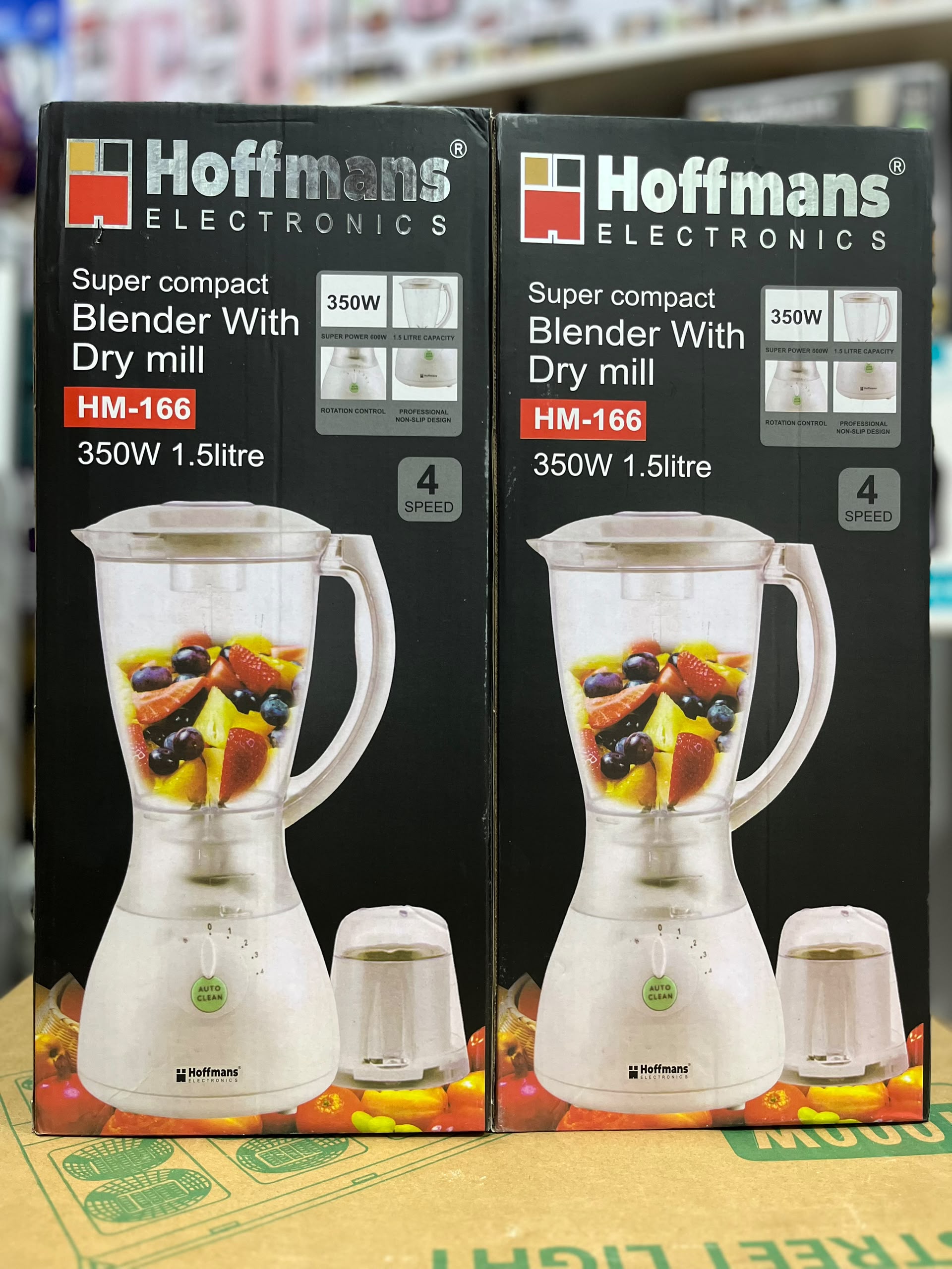 Hoffmans 2-in-1 Super Compact Blender with Dry Mill HM-166