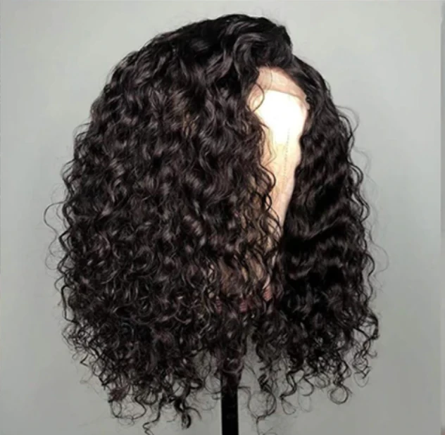 Curly Raw Indian Human Hair 13x4 HD Full Lace Frontal Wig