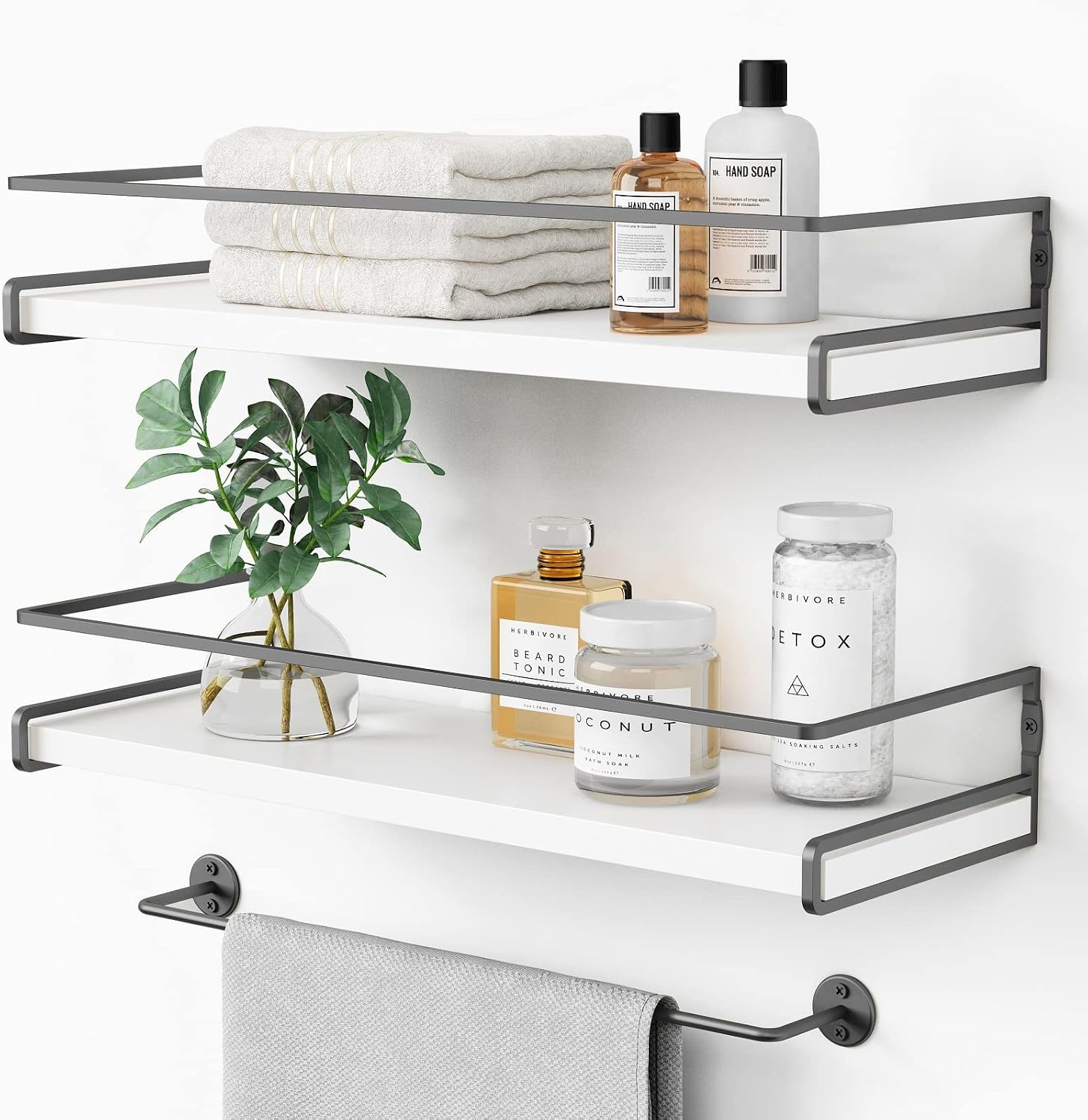 Bathroom Shelf - Wall Mounted - White