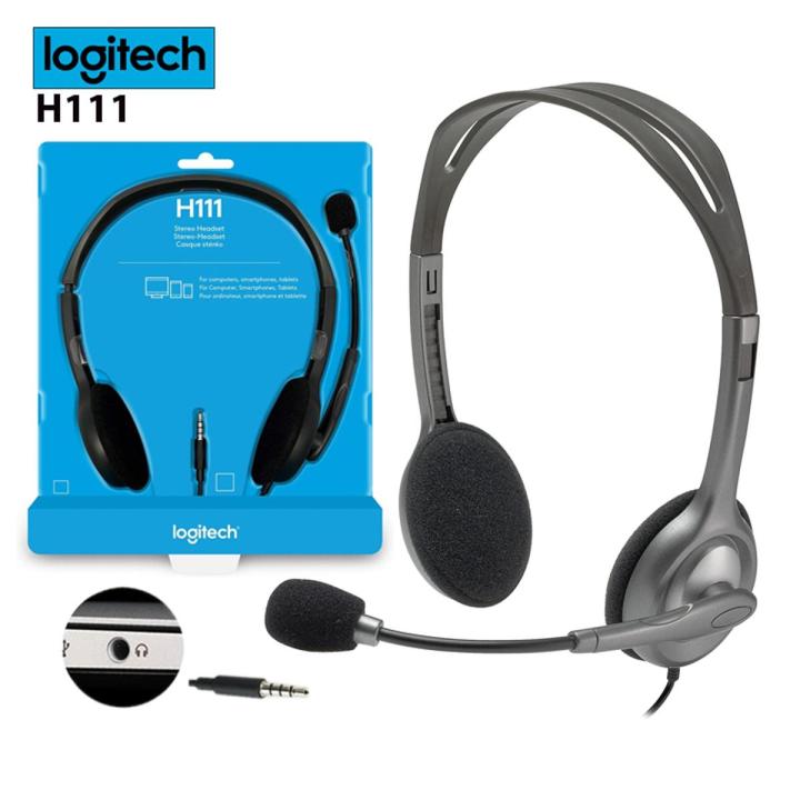 Logitech H111 Wired Headset - Black