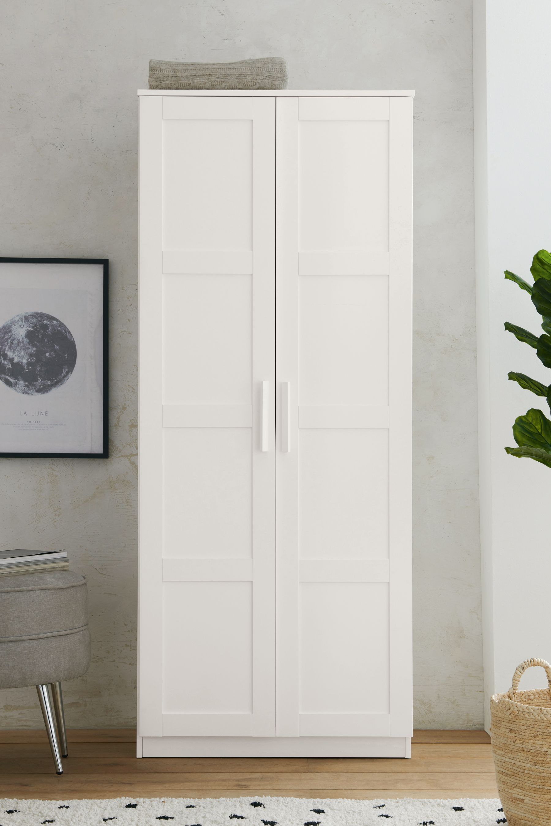 Wardrobe - 2 Door - White