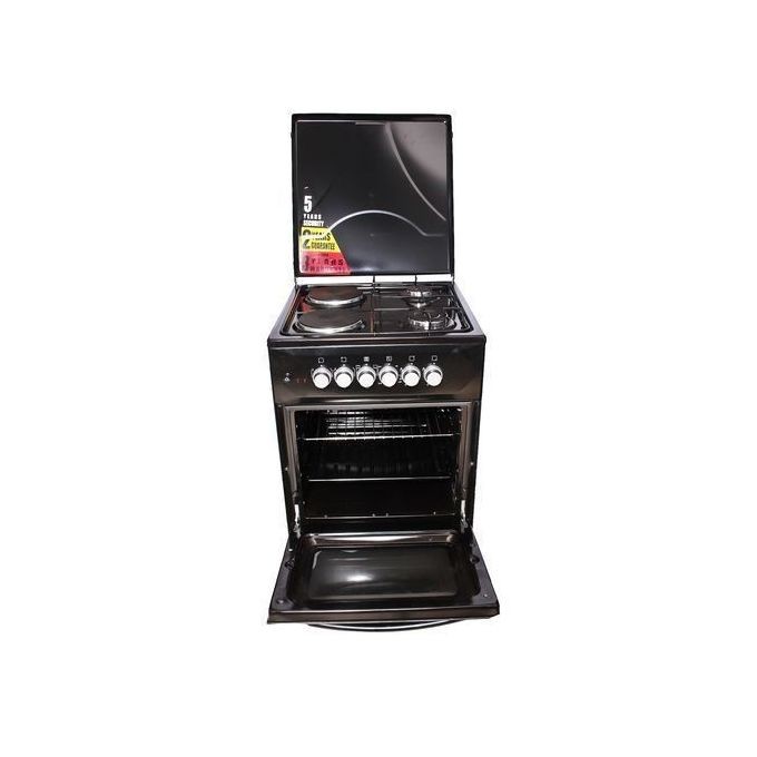 Blueflame Blue Flame Two Gas + Two Electric Upright Oven, 50x50cm - C5022E-B - Black
