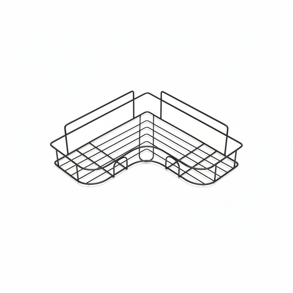1pc Corner Wall Stick Organiser