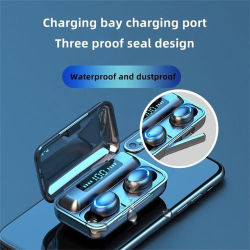 Wireless Headset Bluetooth Earphone True Bass With Power Banc